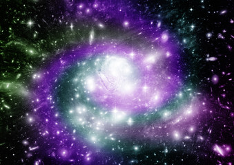 galaxy in a free space