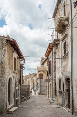 Castel del Monte, old rural village in L'Aquila Province, Abruzzo (Italy)