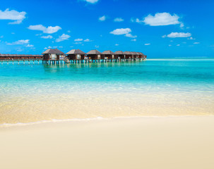 Fototapeta na wymiar beach with Maldives