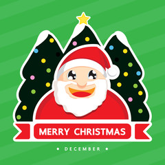 Merry christmas cartoon design.