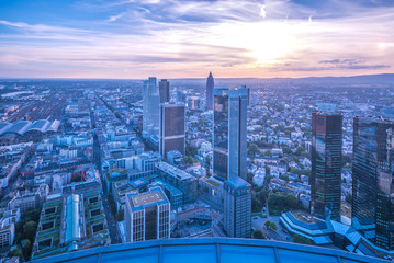 Naklejka na ściany i meble Skyline Frankfurt/Main 