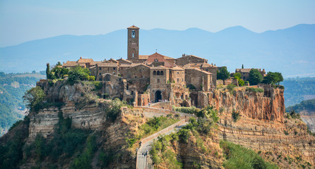 Civita di Bagnoregio, the famous "dying town" in Viterbo Province, Abruzzo (Italy)