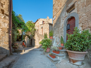 Civita di Bagnoregio, the famous "dying town" in Viterbo Province, Abruzzo (Italy)