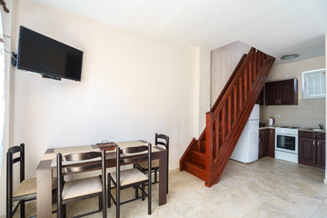 Interior of a living room in a guest house