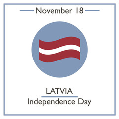 Latvia Independence Day. November 18