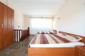 Interior of a bedroom in a guest house
