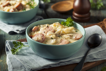 Homemade Sauerkraut and Sausage Soup