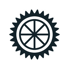 gear cogwheel power transmission mechanic. vector illustration