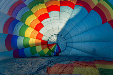 Fototapeta premium Hot air balloon from inside