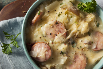 Homemade Sauerkraut and Sausage Soup