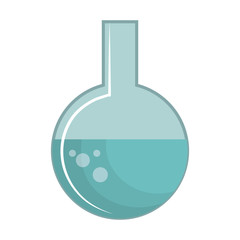 florence flask liquid chemical chemistry bottle laboratory scientific object vector illustration