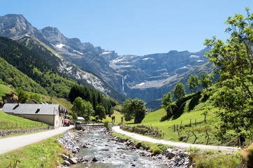 Road to Cirque de Gavarnie, Hautes-Pyrenees, France
