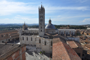 Naklejka premium Cathedral church in Siena