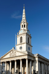 Fototapeta na wymiar St Martin-in-the-Fields church in London, England.