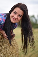 belle femme agriculteur