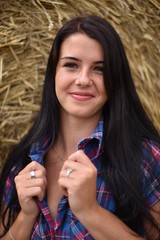belle femme agriculteur