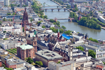 View from the Main Tower in Frankfurt am Main, Germany