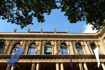 Stock exchange in Frankfurt am Main, Germany.