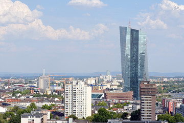  The new headquarters for the European Central Bank (ECB), Frankfurt am Main, Germany.