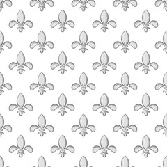 Knight ornament seamless pattern on white background. Banner design vector illustration