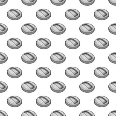 Round indoor stadium seamless pattern on white background. Championship design vector illustration