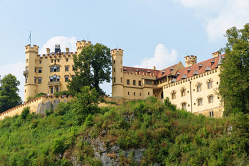 Fototapeta na wymiar Hohenschwangau Castle in the Bavarian Alps, Germany.