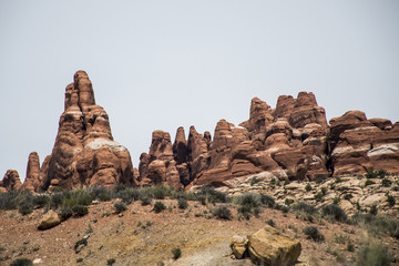 Fototapeta na wymiar Moab Utah Arches National Parc Rocks 6