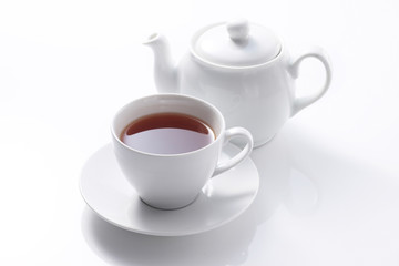 ティーポットと紅茶