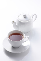 ティーポットと紅茶