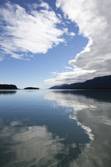 Cloudscape reflected in Southeast Alaska