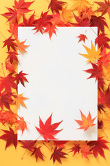 紅葉のフレーム