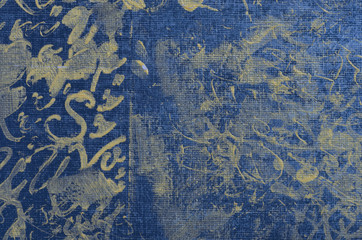 golden painted artistic canvas background