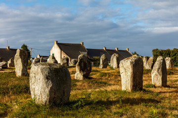 The alignments of Carnac, stone age, France