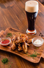chicken wings with beer