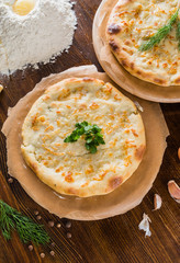 Ossetian pie with homemade cheese