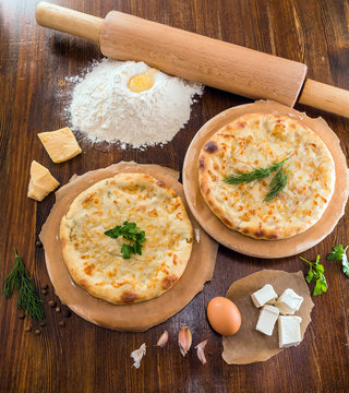 Ossetian pie with homemade cheese