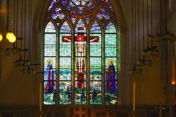 Fototapeta na wymiar 教会のステンドグラス