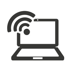 wifi waves signal with icon vector illustratio