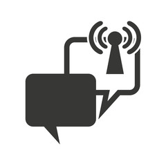 wifi waves signal with icon vector illustratio