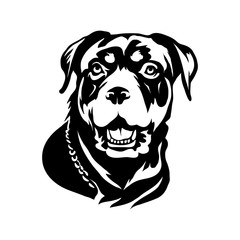 Rottweiler dog Logo
