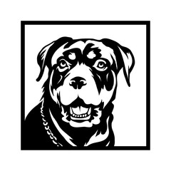 Rottweiler dog Logo