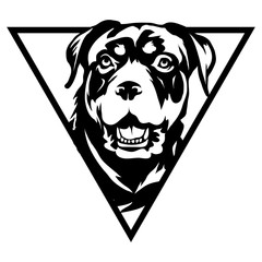 Rottweiler dog Logo