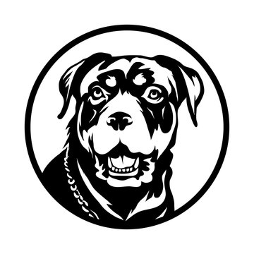 Rottweiler dog Logo