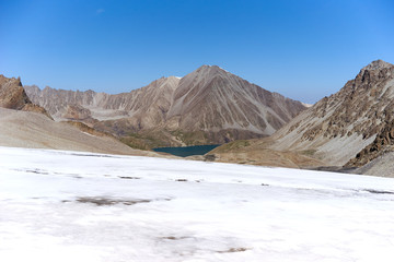 Mountain top in the Alai valley of Kyrgyzstan