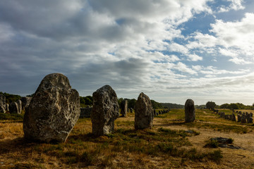The alignments of Carnac, stone age, France