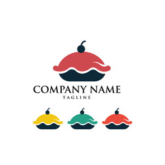 Bakery Cake Bread Cupcake Icon Logo Vector