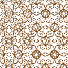 Modern abstract vector flower pattern, illustration