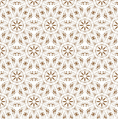 Modern abstract vector flower pattern, illustration