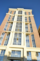 Fototapeta premium Modern residential building in Astana, capital of Kazakhstan