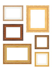 Picture frame isolated on white background